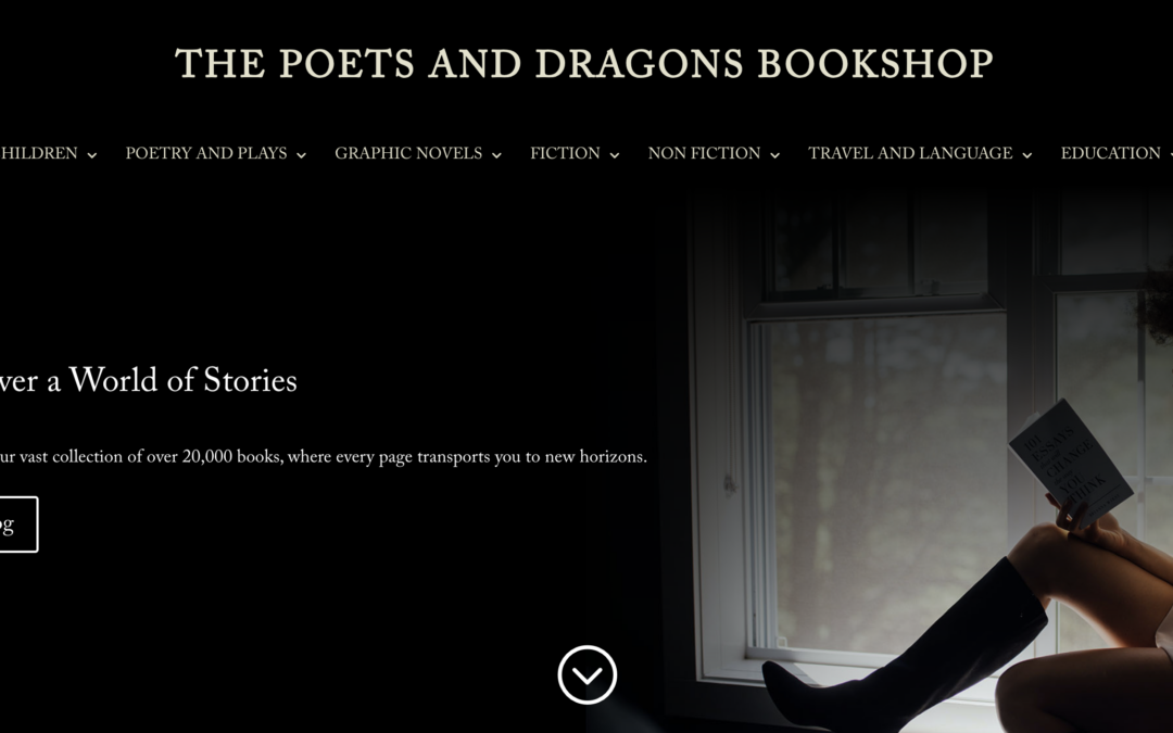 The Poets and Dragons Bookshop inaugura website com +20.000 títulos em inglês